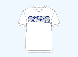 「47 Flower 」日比谷花壇コラボ T シャツ（ツツジ、ロゴ）