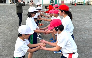 普及No.186【REVSキャラバン】静岡市立清水宍原小学校にてタグラグビー教室を実施いたしました