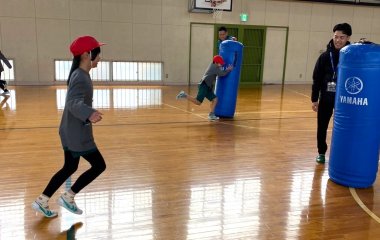 普及No.197【REVSキャラバン】袋井市立三川小学校にてラグビー体験を実施いたしました