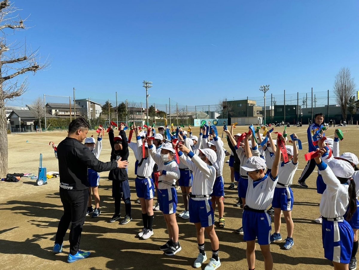 普及No.224【トップアスリート連携事業】浜松市立与進小学校にてラグビー体験を実施いたしました