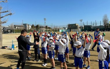 普及No.224【トップアスリート連携事業】浜松市立与進小学校にてラグビー体験を実施いたしました