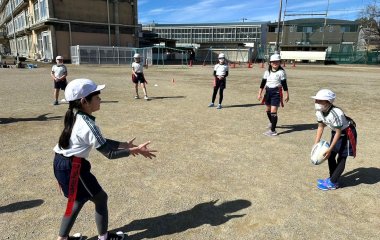 普及No.227【REVSキャラバン】浜松市立瑞穂小学校にてタグラグビー教室を実施いたしました