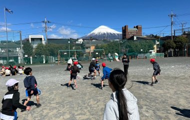 普及No.235【REVSキャラバン】富士宮市立大宮小学校にてタグラグビー教室を実施いたしました