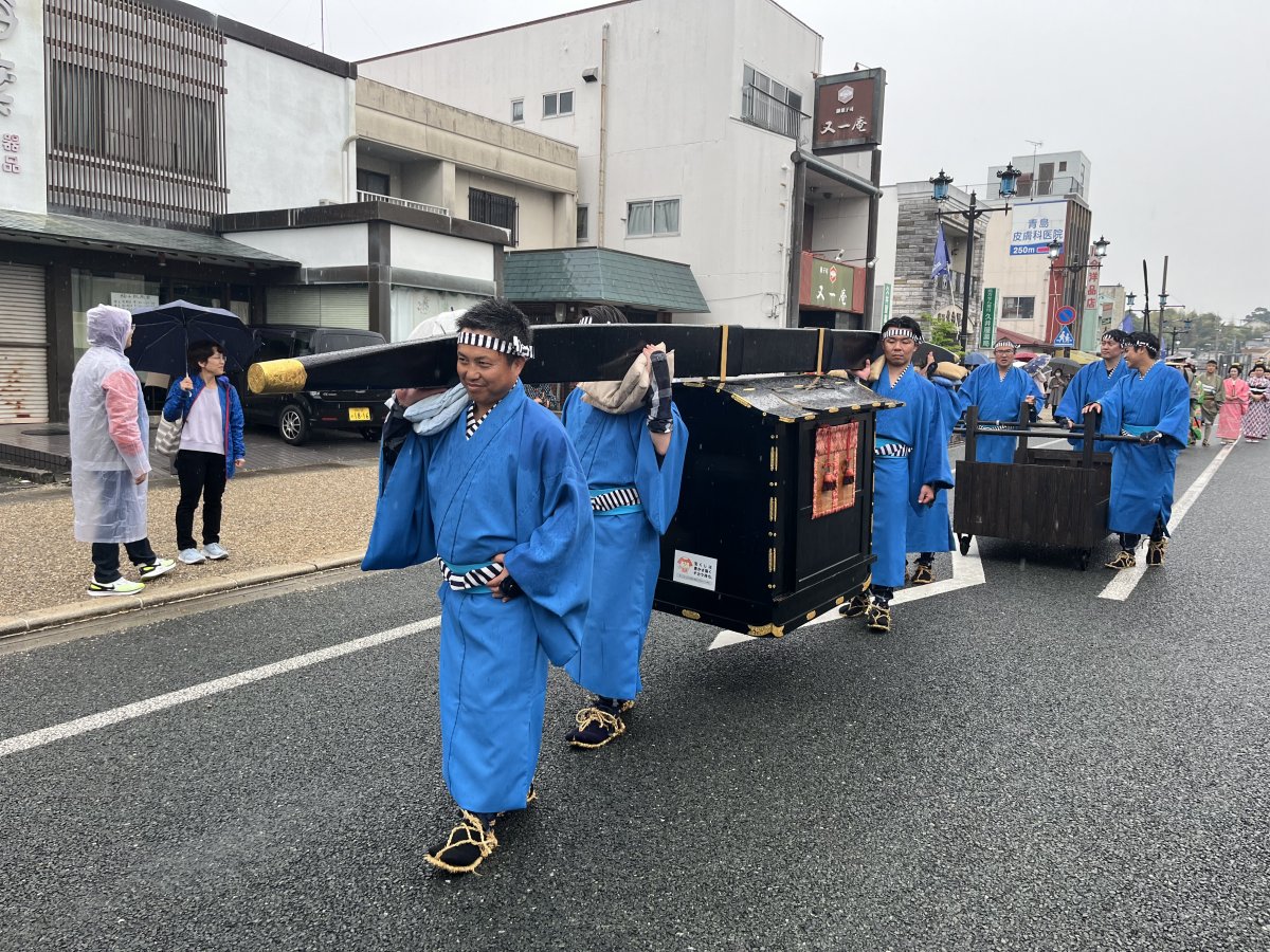 【ホストエリア活動】第22回いわた大祭り遠州大名行列・舞車に参加しました