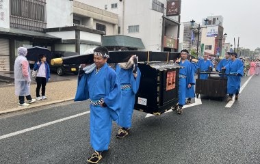 【ホストエリア活動】第22回いわた大祭り遠州大名行列・舞車に参加しました