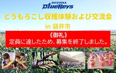 《※定員に達したため、募集を終了しました。》とうもろこし収穫体験および交流会を今年も開催