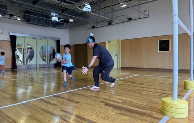 【ホストエリア活動】浜松こども館　ラグビー体験