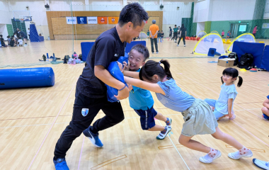 【ホストエリア活動】静岡市合同スポーツクリニックにてラグビー体験を実施しました