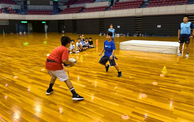 【ホストエリア活動】浜松スポーツ塾2025にてラグビー体験を実施しました