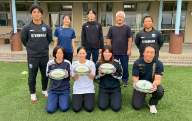 【ホストエリア活動】静岡県立袋井特別支援学校磐田見付分校にてタグラグビー講習会を実施しました