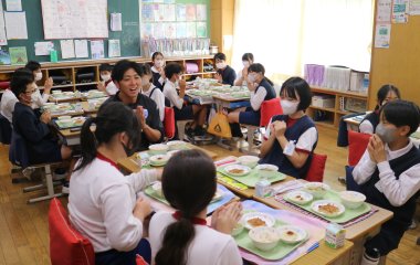 【ホストエリア活動】袋井北小学校・袋井ハローこども園にて給食事業を実施しました