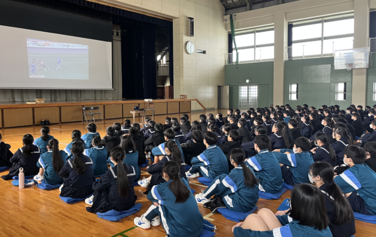 【ホストエリア活動】磐田市立豊田南中学校にてラグビー講座を実施しました