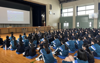 【ホストエリア活動】磐田市立豊田南中学校にてラグビー講座を実施しました