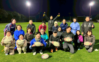 【ホストエリア活動】大人のタグラグビー交流会にてタグラグビーを実施しました