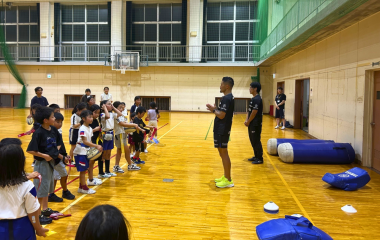 【ホストエリア活動】菊川市 令和8年度「親子スポーツ教室」にてラグビー体験を実施しました