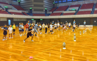 【ホストエリア活動】浜松市［スポーツ塾2026］にてラグビー体験を実施しました