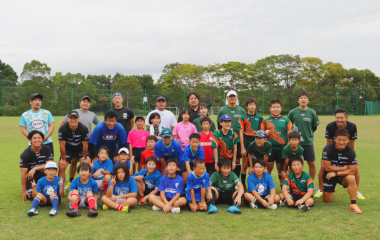 【ホストエリア活動】ラグビー経験者向けイベント「ブルーレヴズ ラグビー クリニック in 駿東」を実施しました