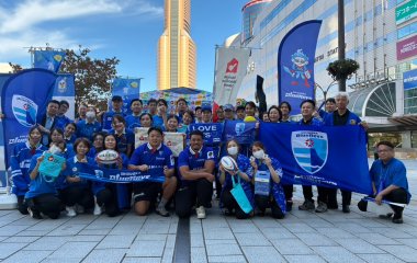 青いマックの日に2選手が参加しました