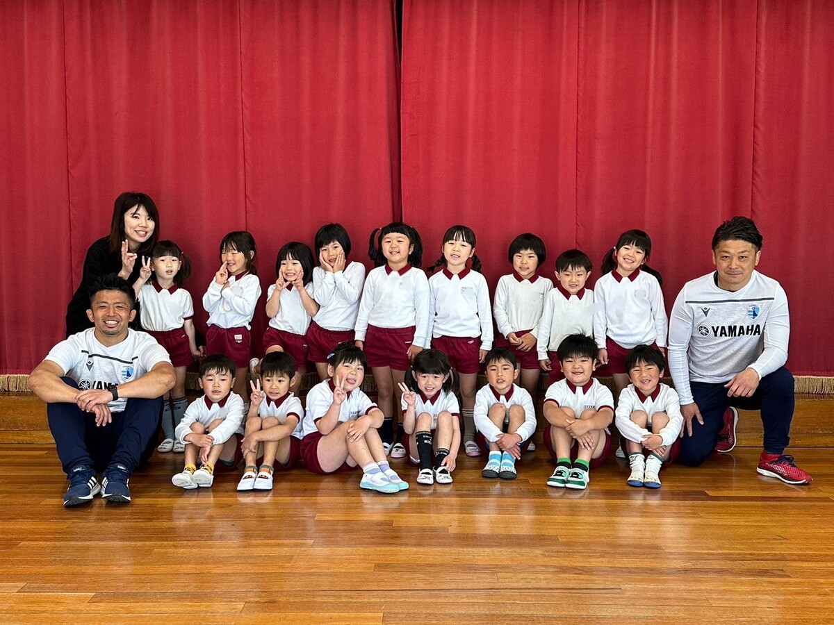普及No.5【REVSキャラバン】今井幼稚園にてラグビー体験を実施いたしました