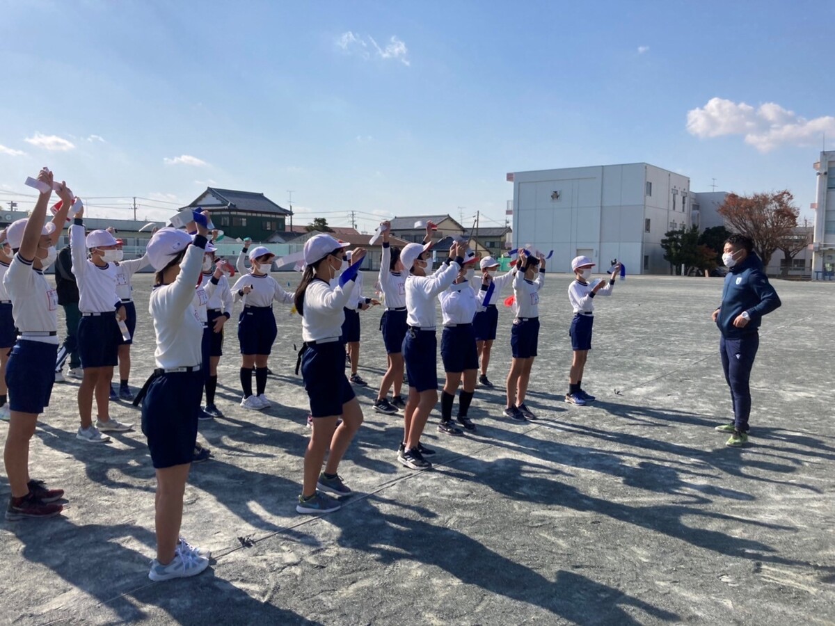 【レガシー事業】袋井市立袋井南小学校にてタグラグビー体験会を実施いたしました