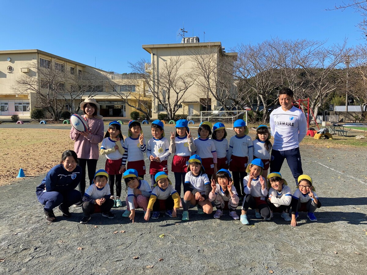 【磐田市普及】田原幼稚園にてラグビー体験会を実施いたしました