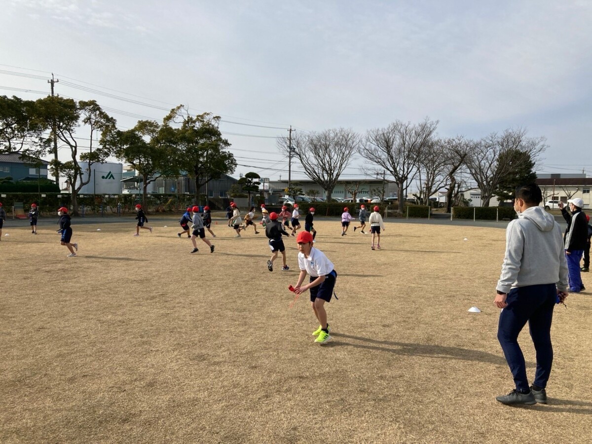 【レガシー事業】磐田南小学校にてタグラグビー体験会を実施いたしました