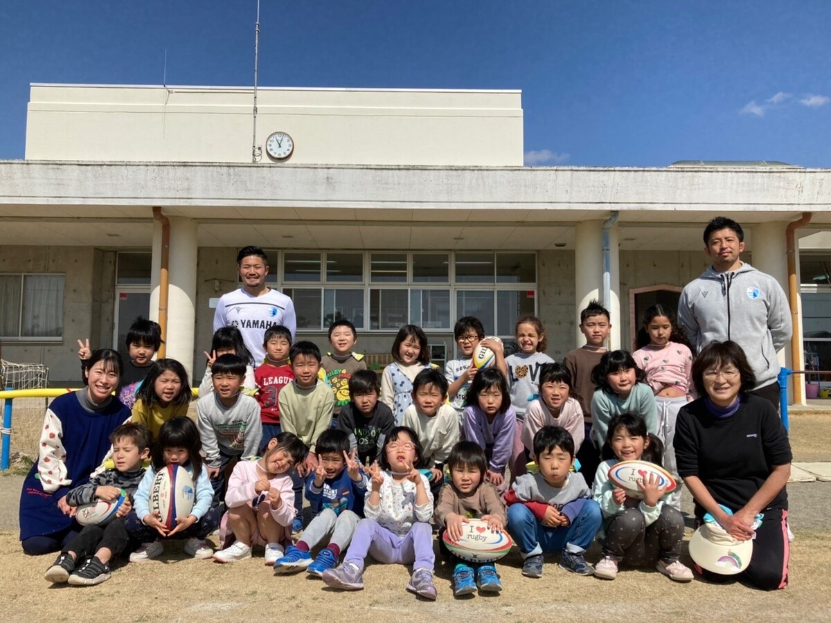 【磐田市普及】二之宮保育園にてラグビー体験会を実施いたしました