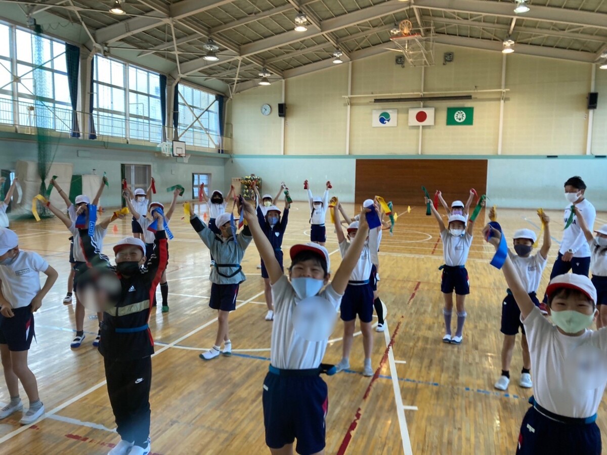 普及No.10【浜松市普及】浜松市立萩丘小学校にてタグラグビー教室を実施いたしました