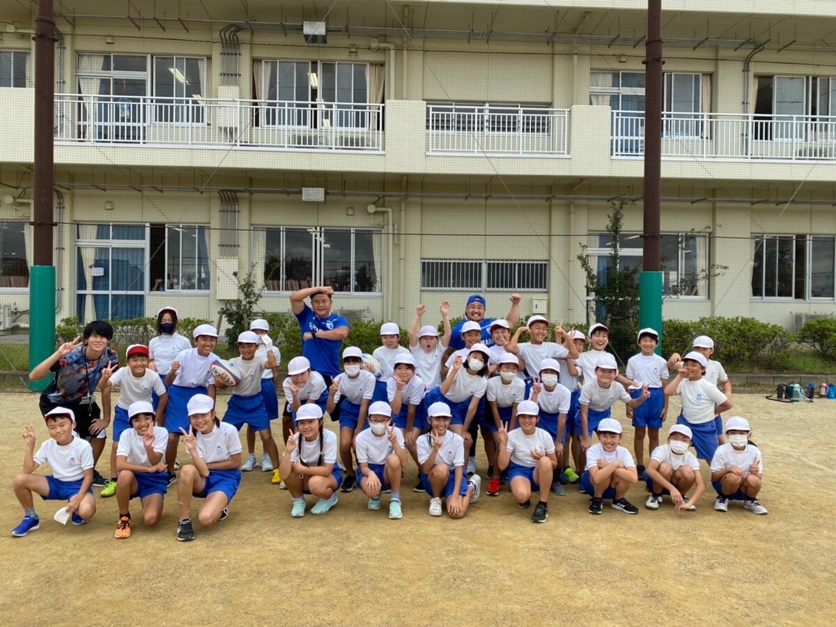 普及No.46【浜松市普及】浜松市立内野小学校にてラグビー体験を実施いたしました