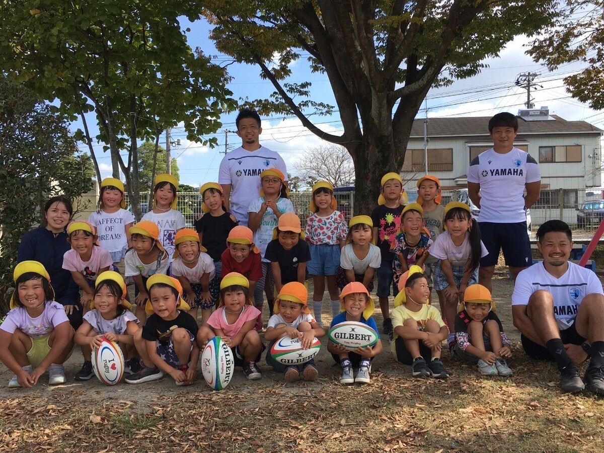 【磐田市学校普及】豊田北保育園でラグビー体験会を実施しました