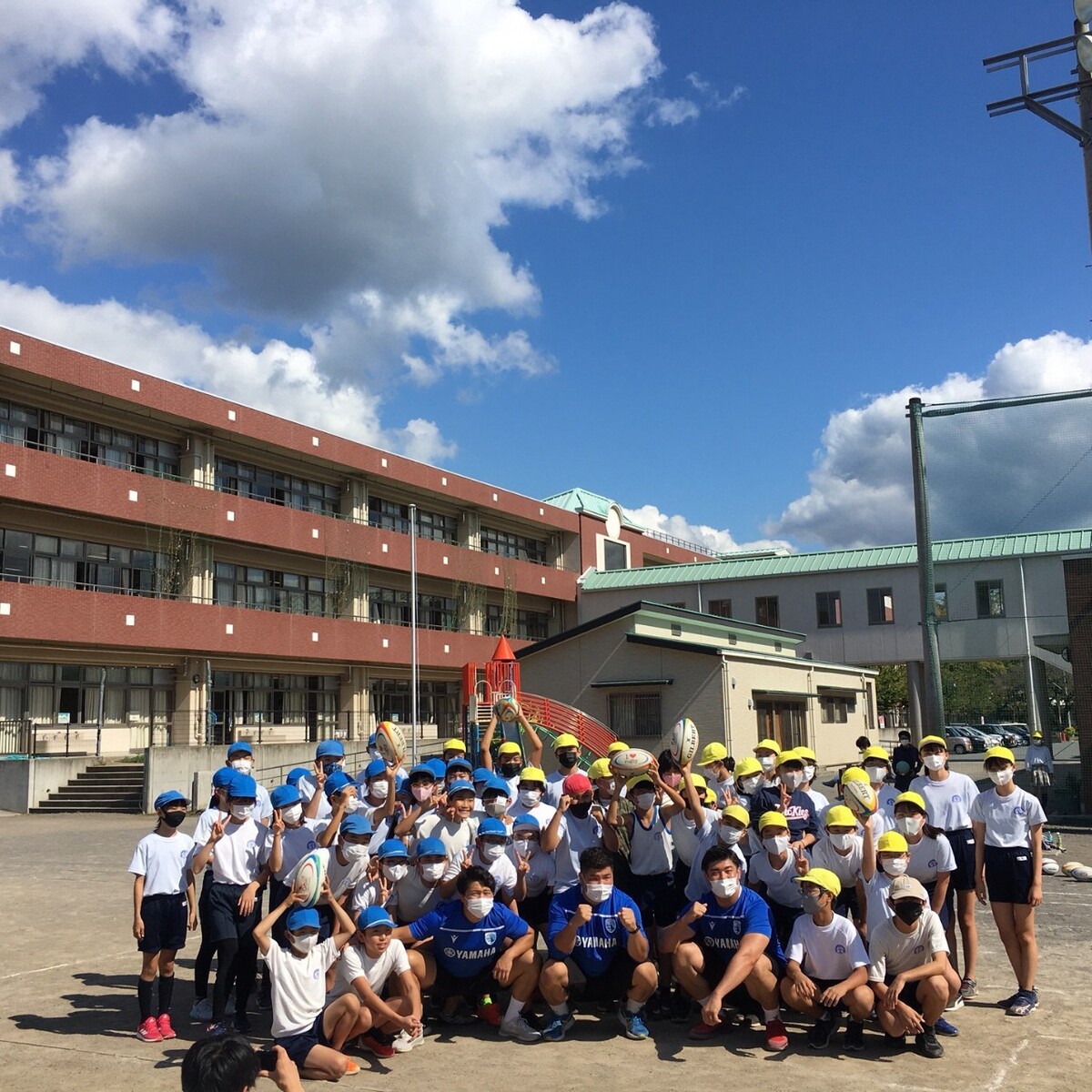 【レガシー事業】三島市立三島北小学校でラグビー体験会を実施しました