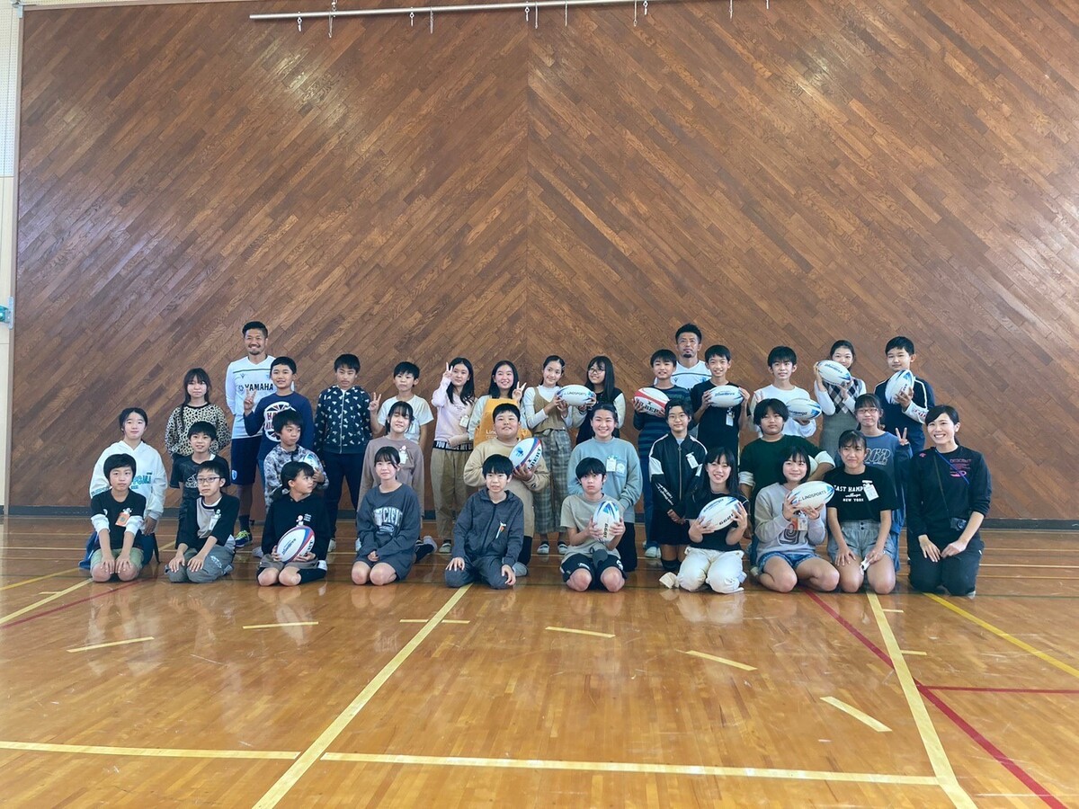 普及No.114【トップアスリート連携事業】浜松市立豊西小学校にて夢語り＆ラグビー体験を実施いたしました