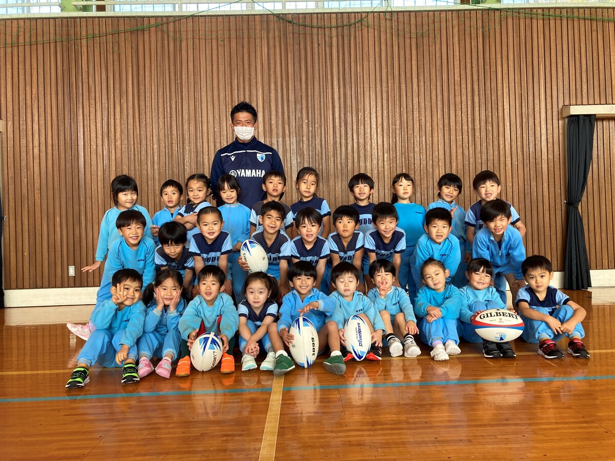 普及No.144【磐田市普及】バディ幼稚舎にてラグビー体験を実施いたしました