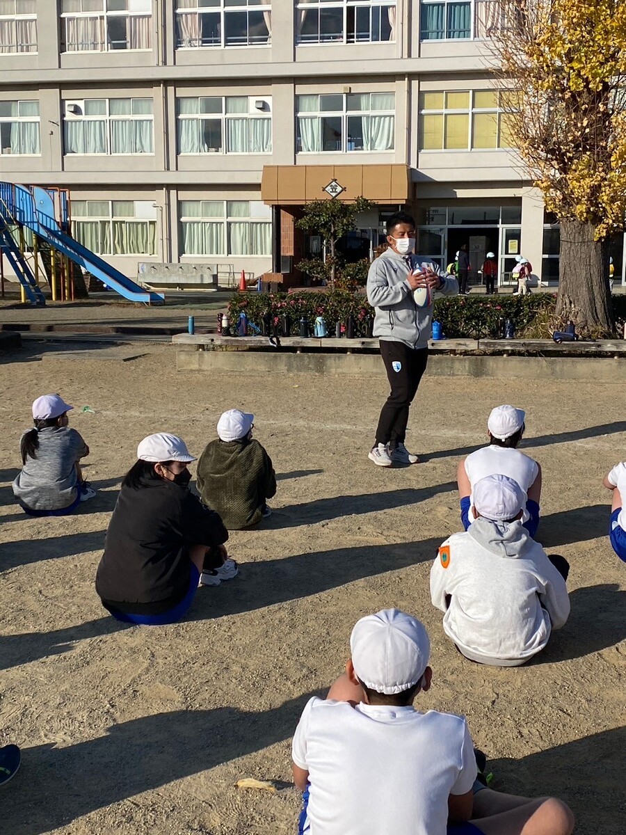 普及No.147【トップアスリート連携事業】浜松市立笠井小学校にて夢語り＆ラグビー体験を実施いたしました