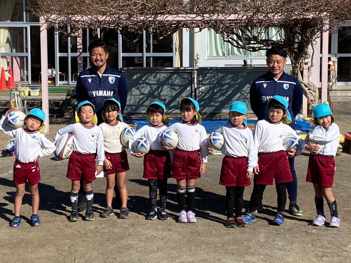 普及No.164【トップアスリート連携事業】神久呂幼稚園にてラグビー体験を実施いたしました