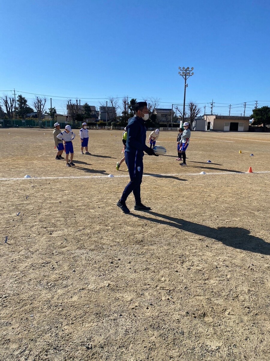 普及No.185【REVSキャラバン】浜松市立河輪小学校にてタグラグビー教室を実施いたしました