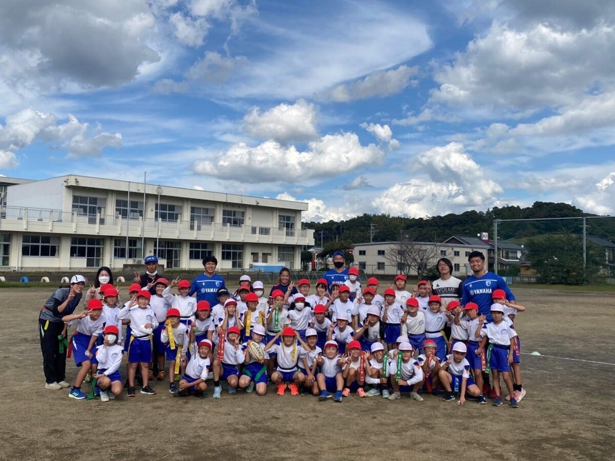 【レガシー事業】掛川市立佐束小学校にてタグラグビー体験会を実施いたしました