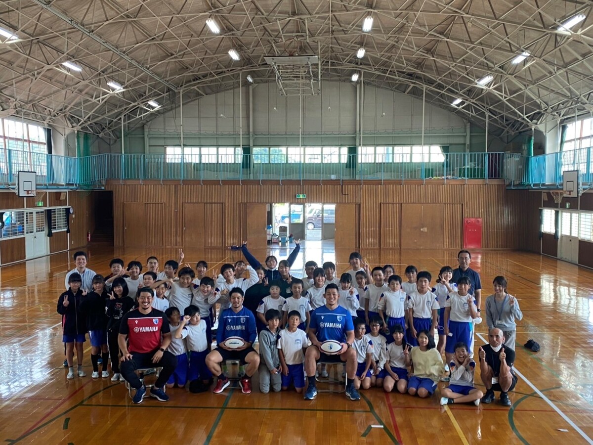 【レガシー事業】掛川市立佐束小学校にてラグビー体験会＆講演会を実施いたしました