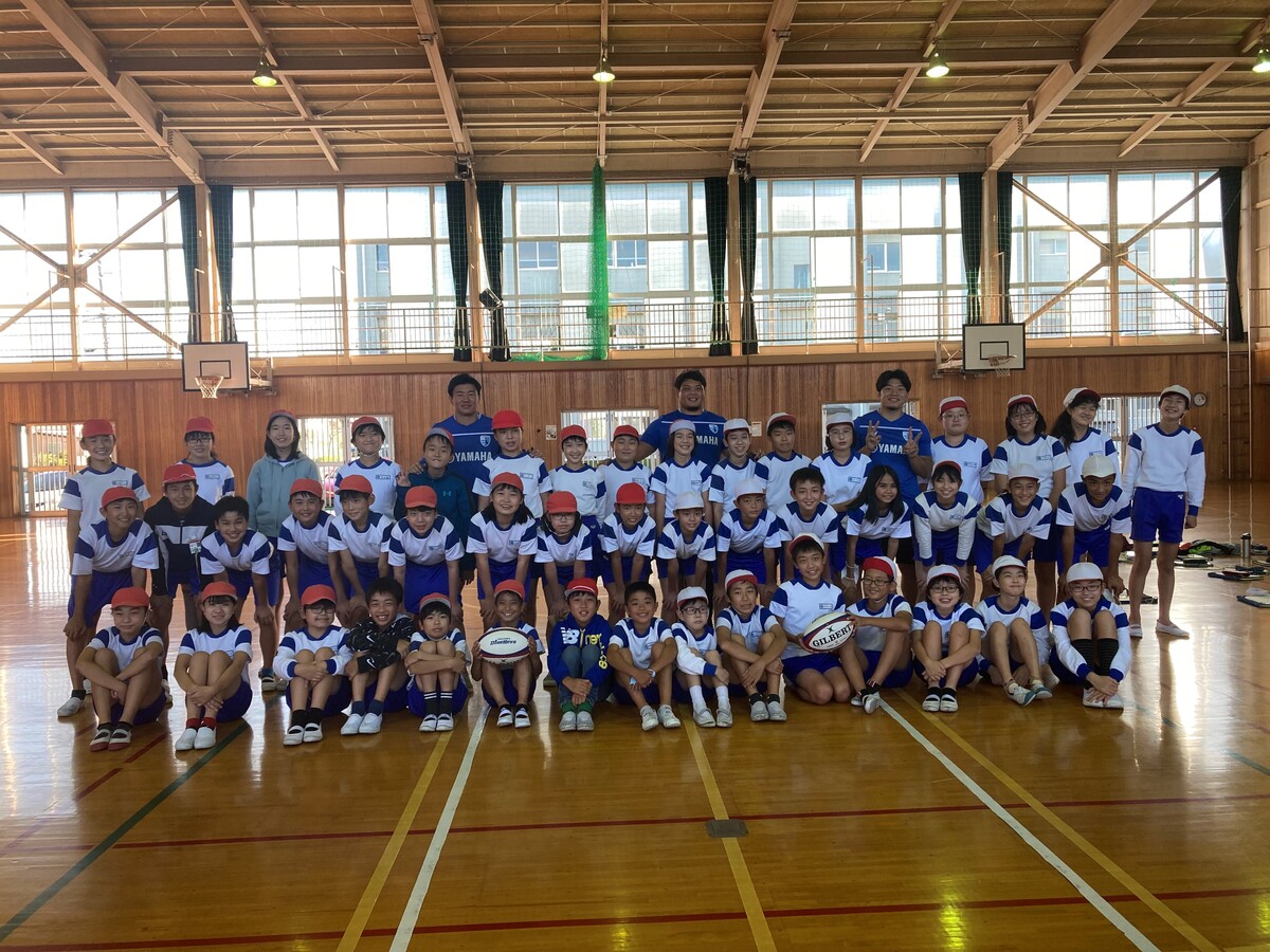 【トップアスリート連携事業】浜松市立和田東小学校にてラグビー体験会＆講話を実施いたしました