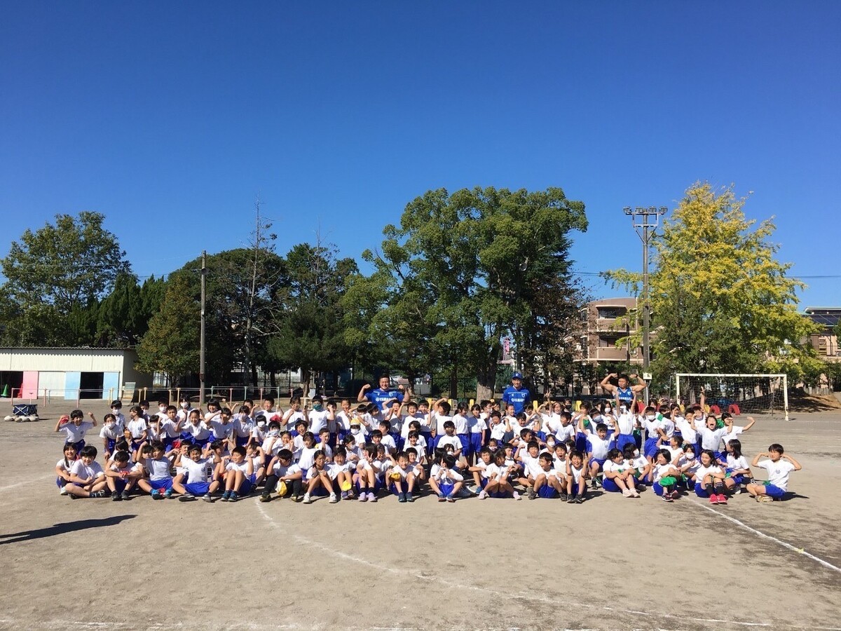 【レガシー事業】伊豆の国市立韮山小学校にてラグビー体験会を実施いたしました