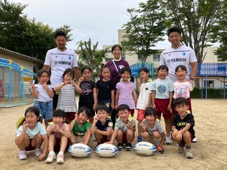 普及No.33【REVSキャラバン】豊田東幼稚園にてラグビー体験を実施いたしました