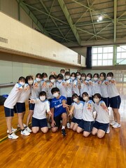 普及No.57【レガシー事業】静岡県立磐田農業高校にてタグラグビー教室を実施いたしました